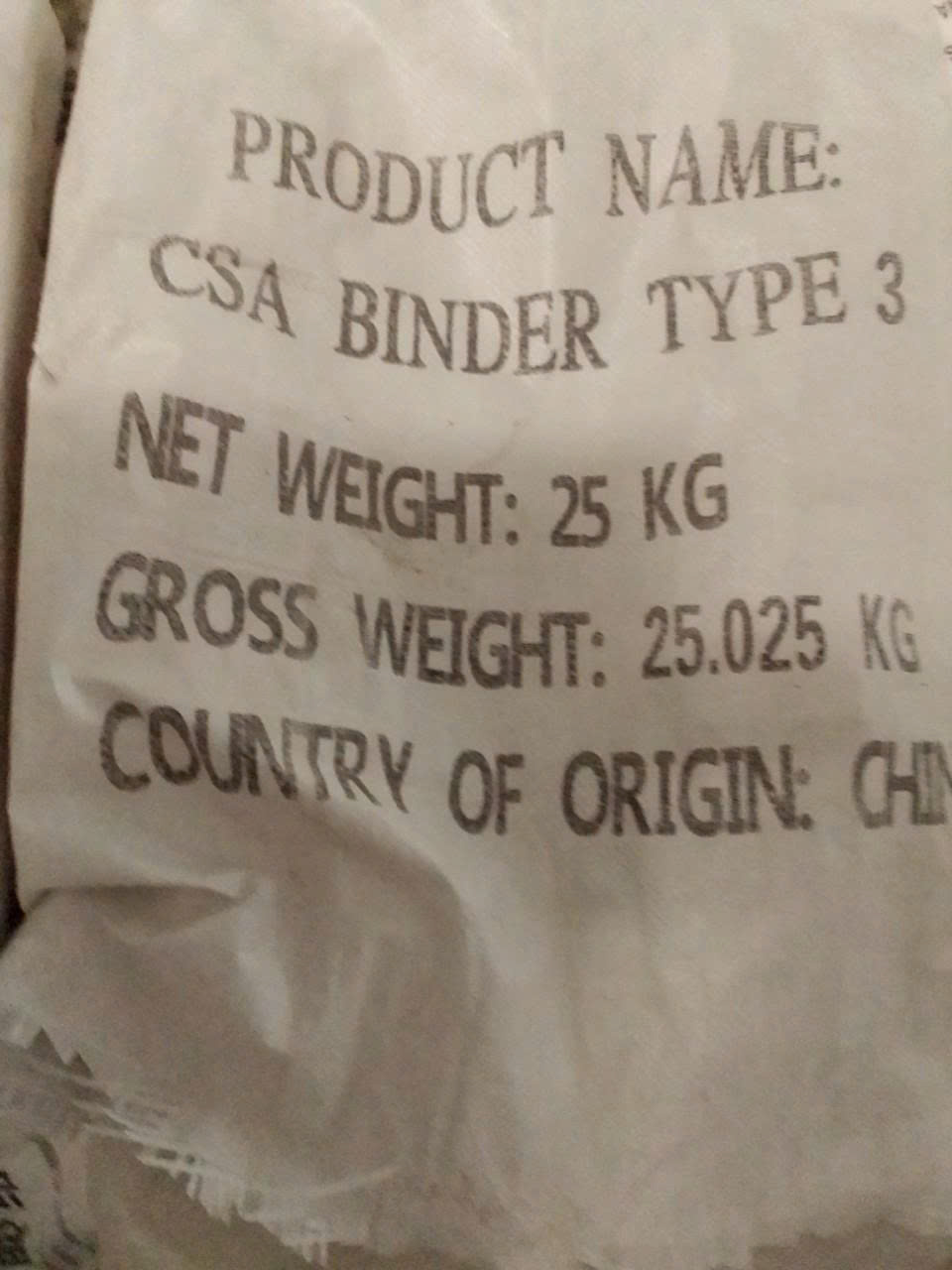 CSA Binder Type S